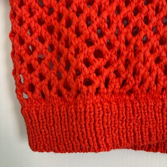 T Alexander Wang Crochet Top Small Orange - Picture 4 of 8